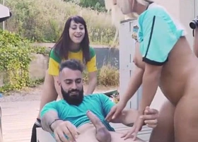 Four nasty teens fucked by soccer coach
