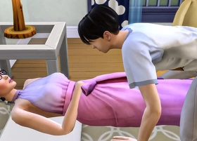 Asian brother sneaks into his sister's bed after masturbating in front of the computer - asian family