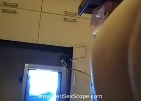 Girl masturbating while watching tv periscope