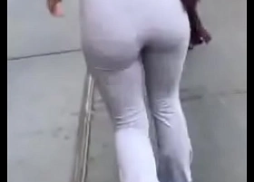 Candid ass leggings
