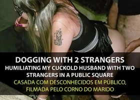 Dogging - naughty wife fucking by strangers in the park in front of cuckold - english subtitles - sexxx-porno