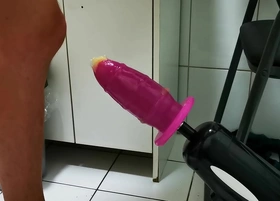Getting anal fucked by my fucking machine with an xxl plug
