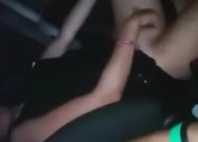 Italian blowjob in the car after disco