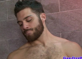 Oral orgy in the shower with hunter page