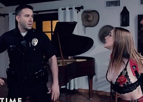 Cop makes angry stepdad spank fucking crazy outta superintend teen laddie
