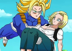Rescuing android 18 - hentai full video