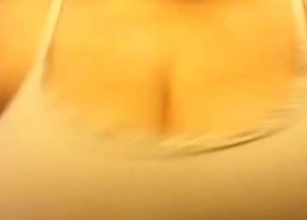 My saucy video ever of my huge tits