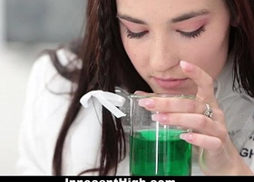 Innocenthigh - hot woman fucked in chemistry lab by teacher
