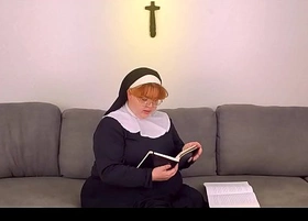 Sunday school bosom chubby nun fucks mongrel -short