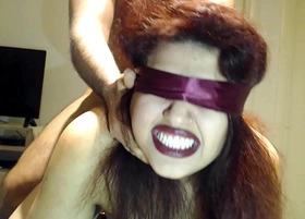 Blindfolded wife has no idea but she fucked by stranger