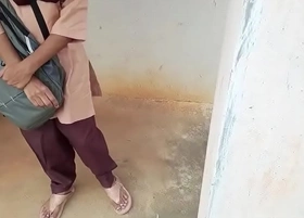 Indian Students Fucks Outdoor suiting someone to a T