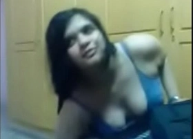 Pretty hornny indian girl with nice tits masturbating