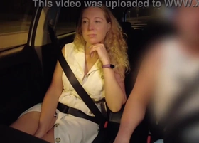 Friend\'s mom gives me a bj around car