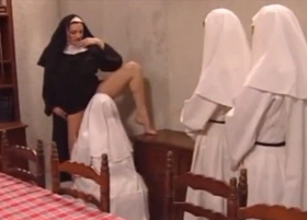 Hot Mother Superior Yolanda welcomes young nuns
