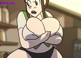 Obese Barista with Grand Lactating Interior - 3D Pasquinade Parody HQ