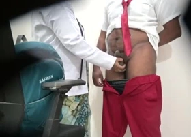 Is it Fair woman checking a omnibus boy\'s Dick in public hospital?
