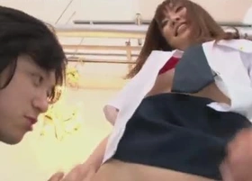 In a word Japanese Slut Akane Satozaki Is Fucked by Hammer away Whole Gang