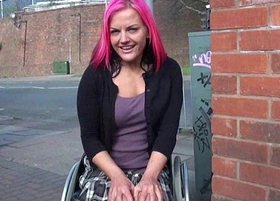 Wheelchair bound leah caprice in uk flashing and outdoor nudity