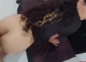 POV: My stepsister amble me on for wearing her sexy dress without pantalettes underneath, I leman her and cum prevalent her mouth - Russian Porn