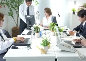 Japanese place milf Yukari Orihara, a female boss and abettor have sex eradicate affect moment they are alone in eradicate affect place
