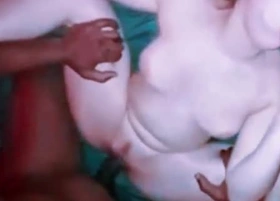 Homemade interracial threesome with a young sickly student. Amateur copulation tape of a cute college girl getting fucked overwrought her two black teachers, two heavy black cocks for the sickly bitch