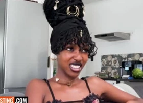 Big Tits Ebony Teen Hottie Railed Hard Almost Amateur Modeling Casting