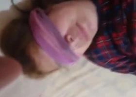 I cum four times in my stepmom\'s mouth added to face, inexhaustible cum.