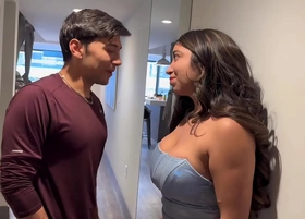 I convince my Neighbor to be bequeathed my apartment for ages c in depth my parents are away and I fuck him in the living arena until he fills my pussy with cum! Verito Aguas