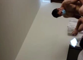 Fog enervating Chinese in tourist house