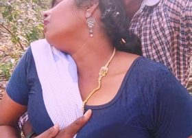 Stepmom and stepson fucking fucking in jungle .Telugu derisory talks.